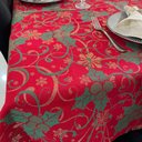 Ver imagem 3 de Toalha de Mesa Quadrada Jacquard Luxo Espirito Natalino - 1,40 x 1,40M