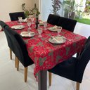 Ver imagem 5 de Toalha de Mesa Quadrada Jacquard Luxo Espirito Natalino - 1,40 x 1,40M
