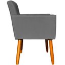 Ver imagem 5 de Kit 4 Poltrona para Sala Recepção Consultório Cadeira Nina Suede Cores Pés Palito
