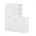 Ver imagem 1 de Guarda Roupa Infantil Doce Sonho 2 Portas 3 Gavetas Branco Qmovi