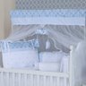 Kit Berço Menino Classic Azul Pingo de Gente 9 Peças - 1