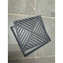 Ver imagem 4 de Ralo Quadrado Quintal 30x30 Preto Fosco com Tela e Aro