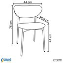 Ver imagem 3 de Kit 2 Cadeiras Agatha Pu Marrom e Pu Cinza - Rivatti