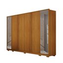 Ver imagem 1 de Guarda Roupa Casal Ares 6 Portas de Bater 6 Gavetas MDF com Espelho Cinamomo Leifer Móveis