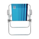 Ver imagem 6 de Kit 4 Cadeira de Praia Camping Alumínio Samoa Azul Tramontina