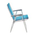 Ver imagem 4 de Kit 4 Cadeira de Praia Camping Alumínio Samoa Azul Tramontina