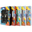 Ver imagem 4 de Jogo de Talheres Inox 25 Peças Faqueiro Linha Caprese Com Porta Talher Rosa Fratelli