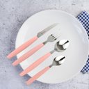 Ver mais imagens de Jogo de Talheres Inox 25 Peças Faqueiro Linha Caprese Com Porta Talher Rosa Fratelli