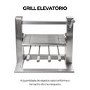 Ver imagem 4 de Kit Churrasqueira Gourmet 3 Águas Inox 304 80cm + Suporte Manual
