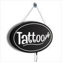 Ver imagem 2 de Display Luminoso Letreiro Led Oval 52x27cm Tattoo Tatuagem