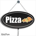 Ver imagem 1 de Display Luminoso Letreiro Led Oval 52x27cm Pizza