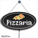 Ver imagem 1 de Display Luminoso Letreiro Led Oval 52x27cm Pizzaria