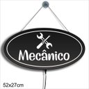 Ver imagem 1 de Display Luminoso Letreiro Led Oval 52x27cm Mecânico Carro Caminhão
