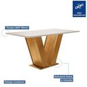 Ver imagem 3 de Conjunto Mesa De Jantar Com 6 Cadeiras Cel Móveis Marrom
