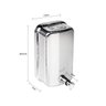 Kit Dispenser Papel Toalha Inox + Saboneteira 1000ml Biovis - 6