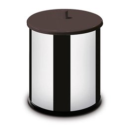 Lixeira de Inox com Tampa Preta 3 - 1