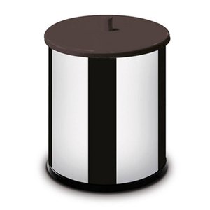 Lixeira de Inox com Tampa Preta 3