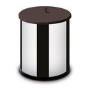 Ver imagem 1 de Lixeira de Inox com Tampa Preta 3