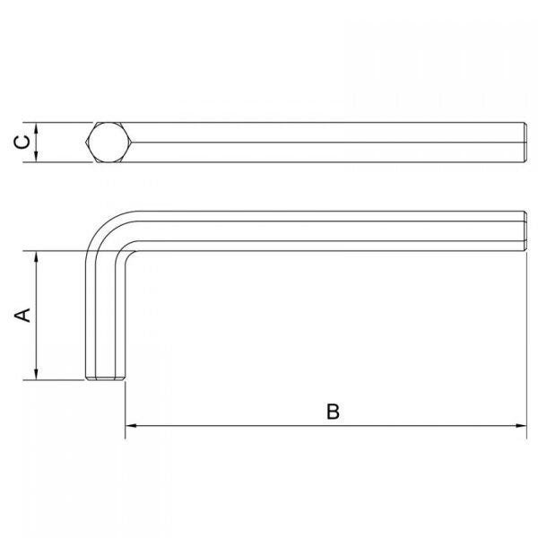 Chave Hexagonal Longa 5/8" Tramontina - 2