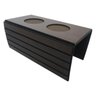 Bandeja Apoio Braço Sofá Suporte Esteira Flexível Madeira MDF Grosso 6mm Porta Copos Marrom Tabaco - 6