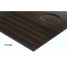 Bandeja Apoio Braço Sofá Suporte Esteira Flexível Madeira MDF Grosso 6mm Porta Copos Marrom Tabaco - 2