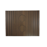 Bandeja Apoio Braço Sofá Suporte Esteira Flexível Madeira MDF Grosso 6mm Porta Copos Marrom Tabaco - 1