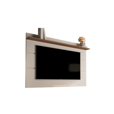 Painel Vivare 1.36 Off White/Freijó - Germai Móveis