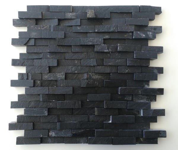Pedra Ferro Corten Placa 30x30 Telado Mosaico - Revestimentos
