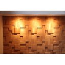 Ver imagem 3 de Mosaico de Madeira Angelim 30x30 - Revestimentos Decoração Parede