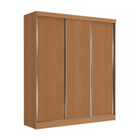 Guarda Roupas Casal 3 Portas de Correr 4 Gavetas Kappesberg Tapajós/canela 180cm