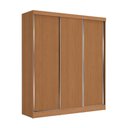 Ver imagem 1 de Guarda Roupas Casal 3 Portas de Correr 4 Gavetas Kappesberg Tapajós/canela 180cm