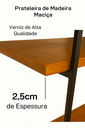 Ver imagem 3 de Estante Industrial para Sala Escritorio Estilo Rustico