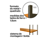 Estante Industrial para Sala Escritorio Estilo Rustico - 4