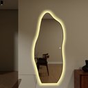 Ver imagem 2 de Espelheira 210x75 E06 Couro Simples Caramelo Sup Par Led Neutro Bivolt Touch