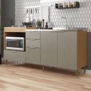 Ver imagem 5 de Balcão para Pia e Cooktop 190cm 4 Portas 2 Gaveta Alice