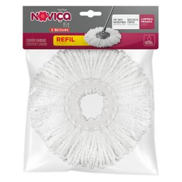 Refil Esfregão Para Balde Noviça Mop Fit Microfibra Bettanin 8 Litros - 1