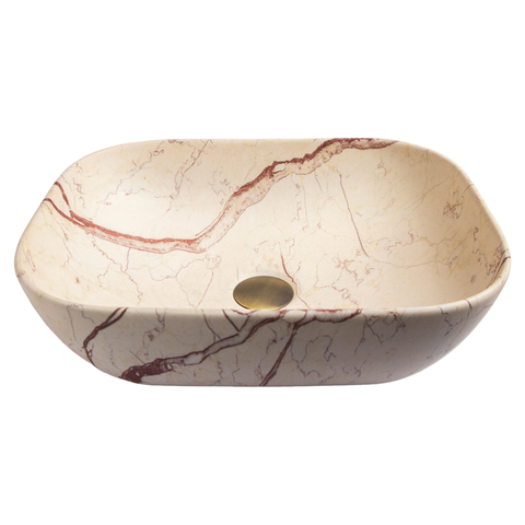 Cuba Apoio Evier Ivory Marble Banheiro Lavabo Marmorizado