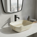 Ver imagem 1 de Cuba Apoio Evier Ivory Marble Banheiro Lavabo Marmorizado