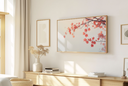 Ver imagem 1 de Quadro Decorativo N°161 70x40cm - Panorâmico Botânico - Bordo Japonês Minimalista - Rollflex