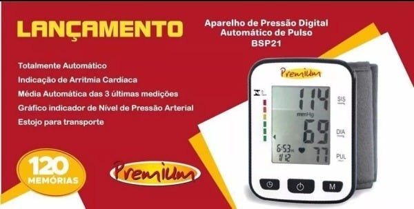 Aparelho de Pressão Digital Automático Pulso Premium Bpsp21 - 3