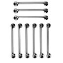 Ver imagem 1 de Barra de Apoio 60cm Aço Inox Kit 9 Unidades Banheiro Box Idoso Gestante Criança Deficiente Cadeirant