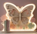 Ver imagem 1 de Prateleira Iluminada Borboleta