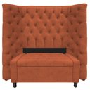 Ver imagem 1 de Kit Cabeceira e Calçadeira Baú Solteiro Everest P02 90cm para Cama Box Suede Terracota