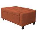 Ver imagem 7 de Kit Cabeceira e Calçadeira Baú Solteiro Everest P02 90cm para Cama Box Suede Terracota