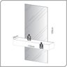 Aparador Suspenso 110cm 01 Gaveta Tb485e Dalla Costa - Freijó/off White - 2