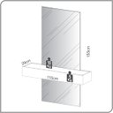 Ver imagem 2 de Aparador Suspenso 110cm 01 Gaveta Tb485e Dalla Costa - Freijó/off White