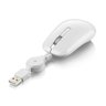 Mouse Multilaser Sem Fio 2,4Ghz Bateria De Litio Cabo Regarregador -Branco - MO188 MO188 - 1