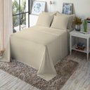 Ver imagem 1 de Jogo de Cama King Size Algodão 180 Fios 4 Peças Liso Moderno