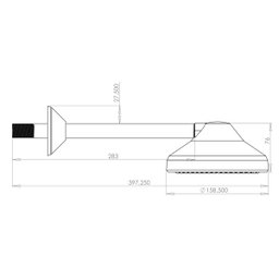 CHUVEIRO DUCHA FRIA PEQUENO EM ABS CROMADO - 2