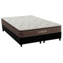 Ver imagem 1 de Cama Box Queen: Colchão Ortopédico Probel Guarda Costas Extra Firme + Base CRC Suede Black(158x198